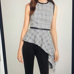 Black and white BCBGMaxAzria top